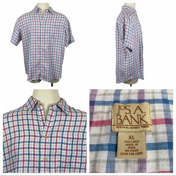 Jos. A. Bank Other - ExcCond Jos.A.Bank 100% Linen Short Sleeve XL